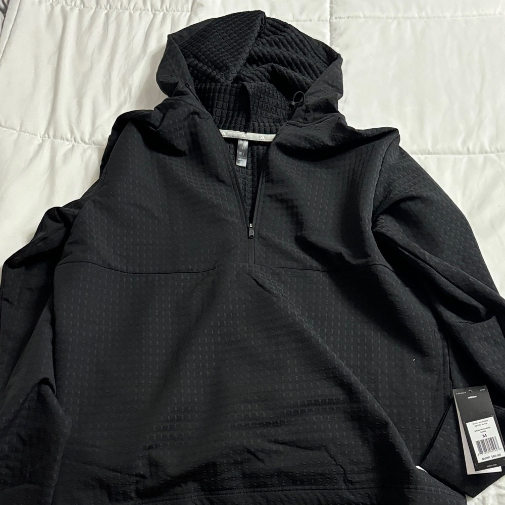 adidas Men's Black Zip-Up Sweater